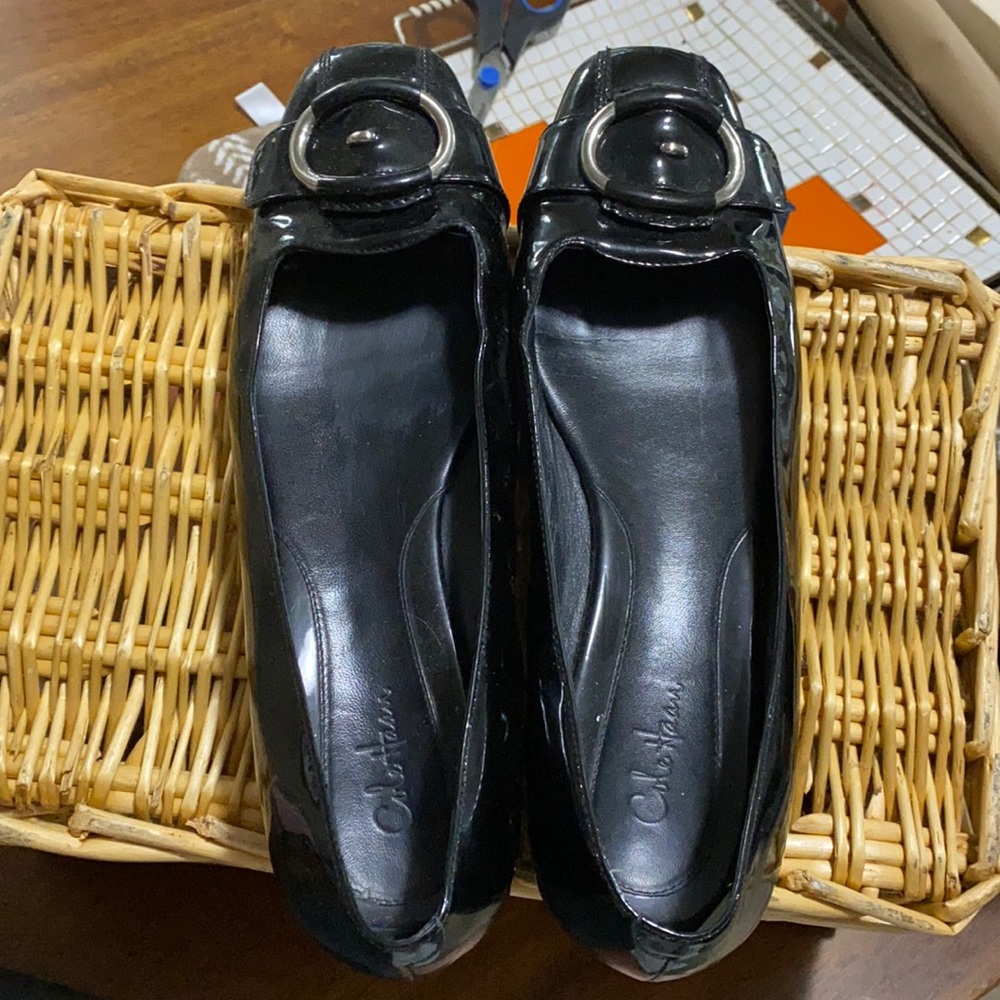 Cole Haan patent leather flats size 11. Nike Air.